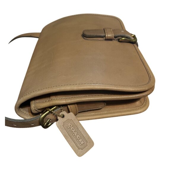 Vtg Coach Leather Crossbody Saddle Pouch Bag 9590 Made In NYC '90's - Picture 6 of 11